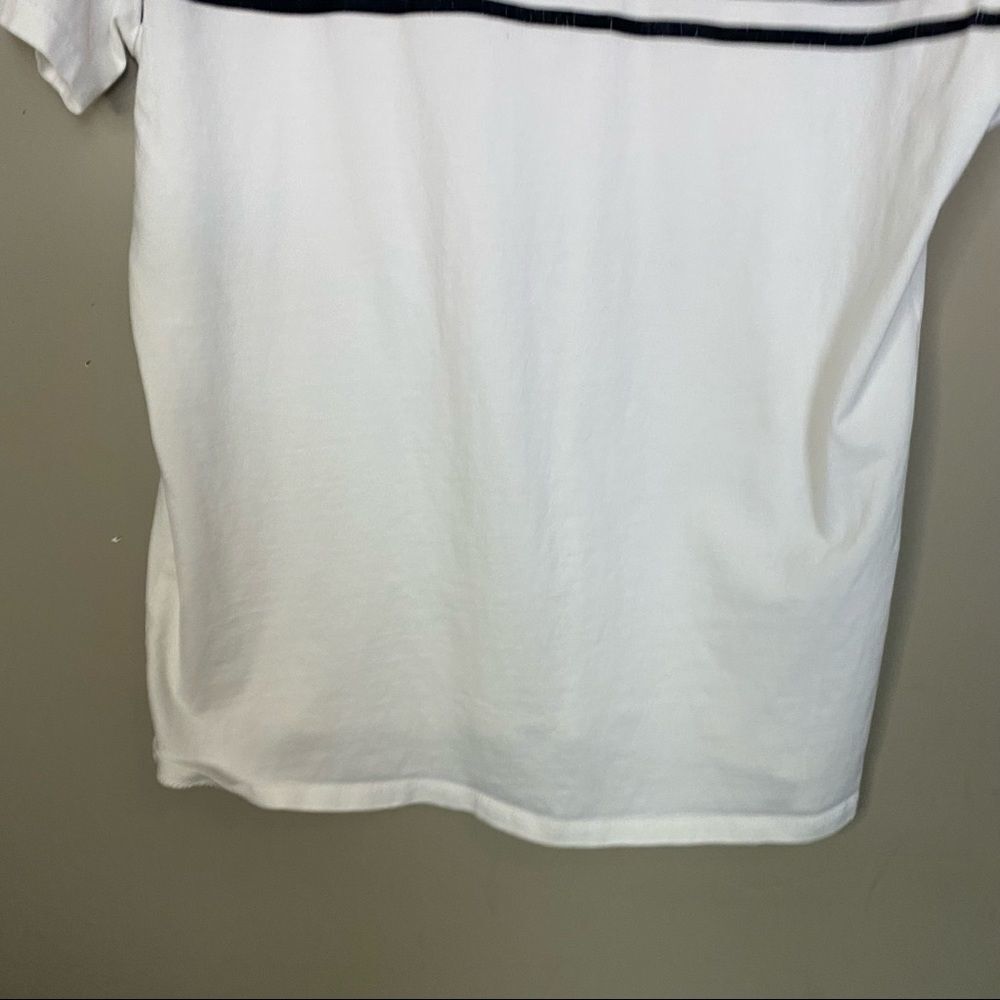 Men's guess black striped white t-Shirt - Picture 9 of 10